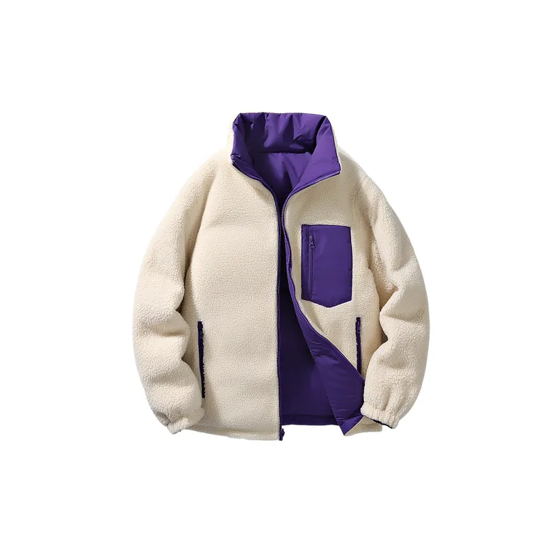 Simple Casual Blended Synthetic Fabrics Quilted Jacket-8