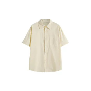 Casual Plain 100% Cotton Shirt
