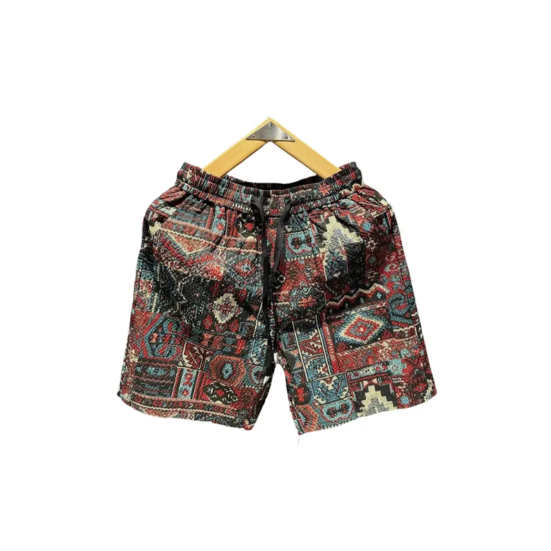Retro Printing Trend Beach Pants-0