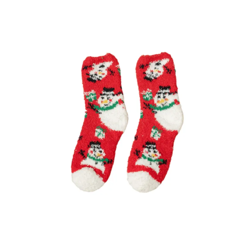 Simple Warm Microfiber Mid Calf Sock-5