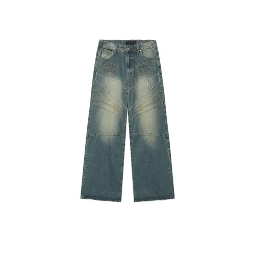 New Style Design Loose Wide Leg Hip Hop Denim Pants