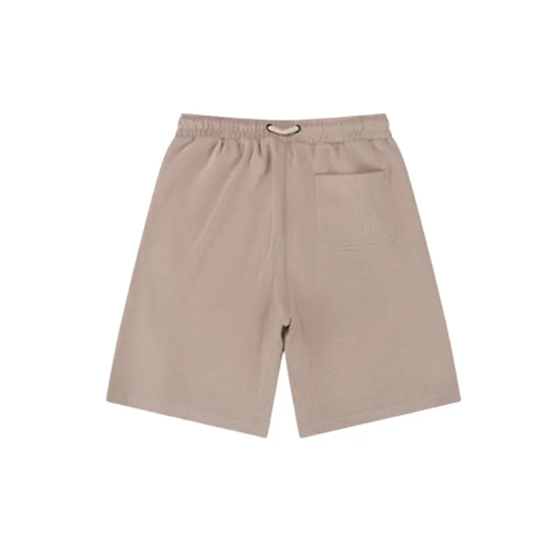 Loose Plain Cotton Casual Shorts-7