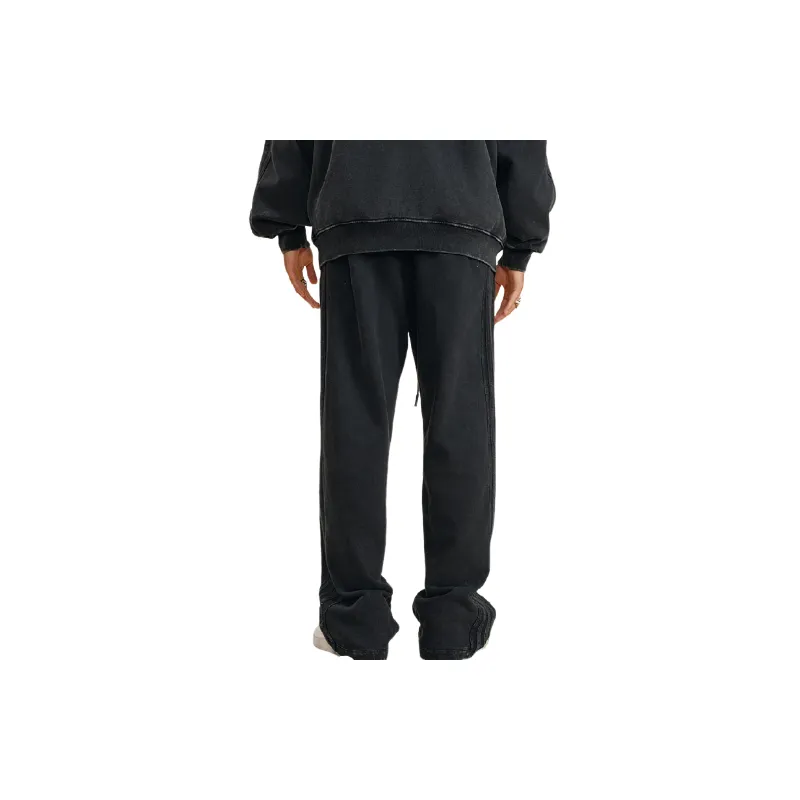 Fashion Washed Cotton Sports Pants-2