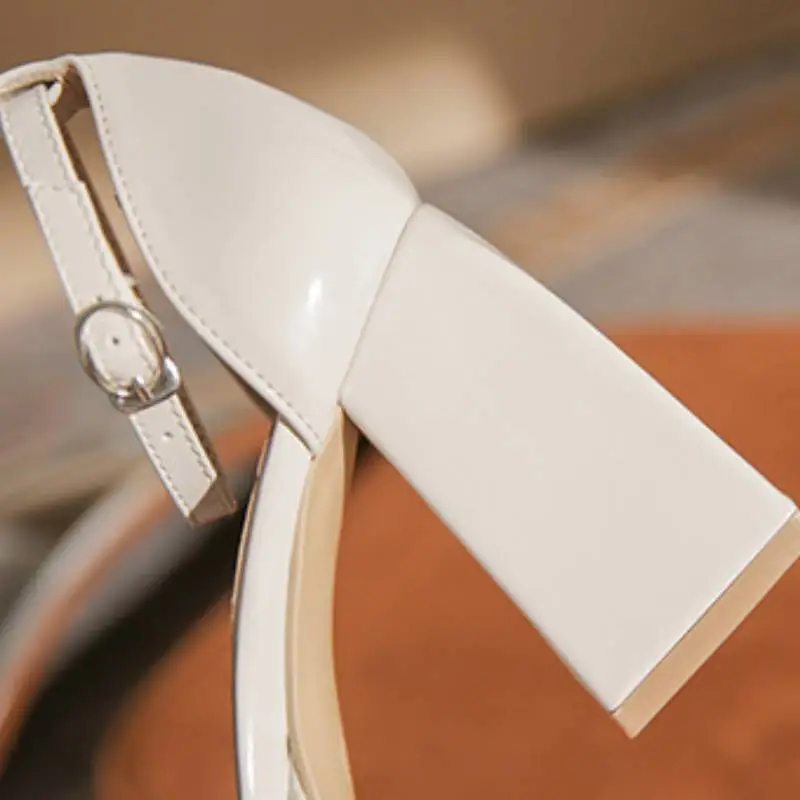 Simple Waterproof High Heels-10