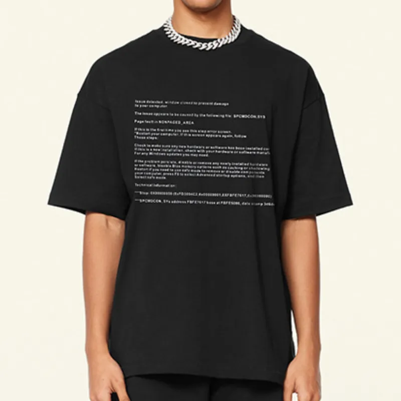 Trendy Print 100% Cotton T Shirt-2