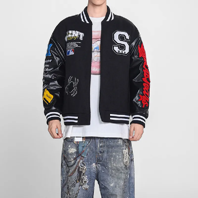 Embroidery Casual Baseball Jersey-2