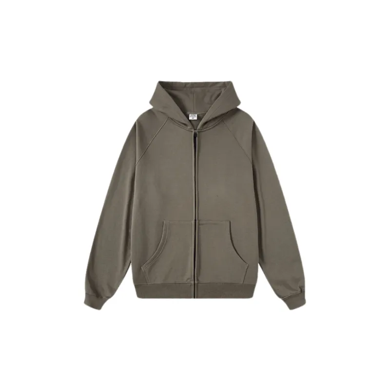Loose Double Line Cardigan Heavy Sweatshirt-2