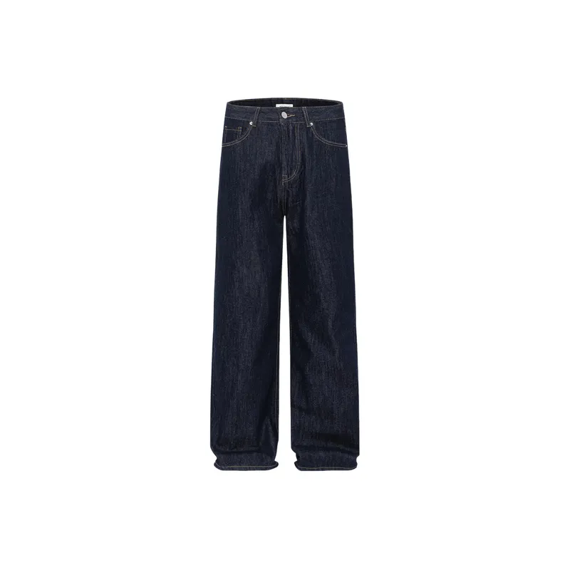 Straight Leg Loose Jeans-0