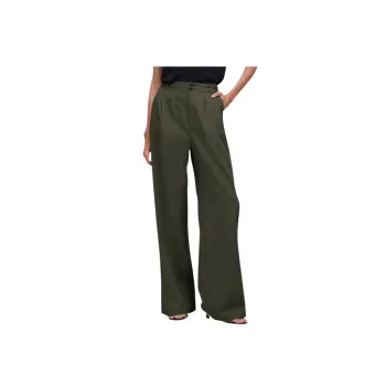 Casual Loose Polyester Suit Trousers Women