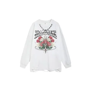Casual Retro Straight Leg Sweatshirt