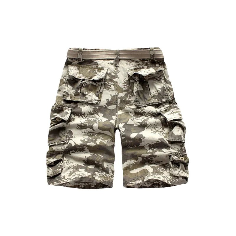 Loose Large Pockets Cargo Shorts-9