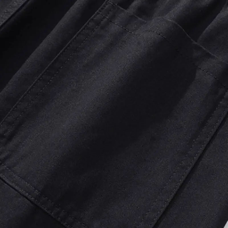 Loose Casual Cotton Cargo Pants-8