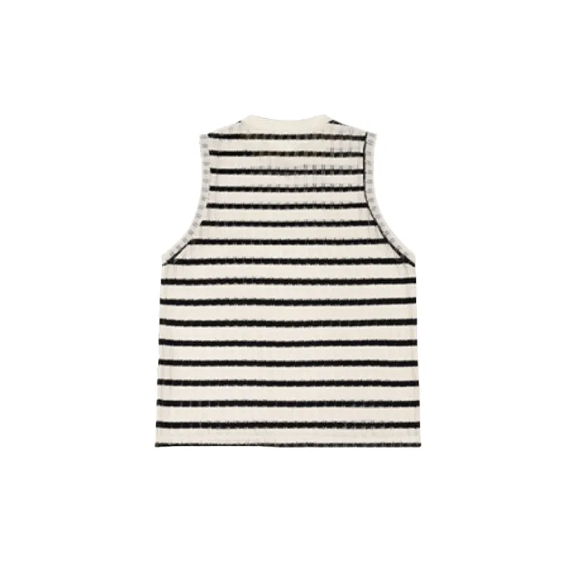 Casual Loose Cotton Blended Fabric Vest-1