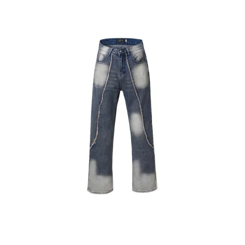 Nostalgic Washed Jeans Loose High Waist