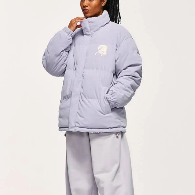 Embroidery Warming Polyester Quilted Jacket-2