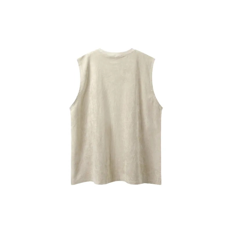 Casual Loose Polyester Vest-1