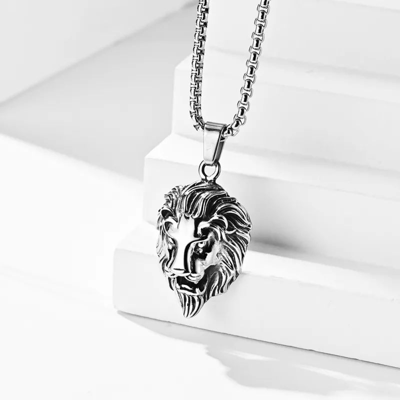 Punk Geometric Necklace Man-6