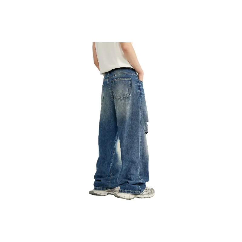 Retro Straight Leg Jeans-3