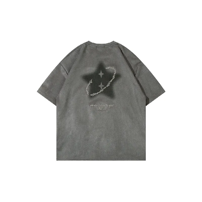 Fashion Casual Cotton Blended Fabric T Shirt Unisex-3