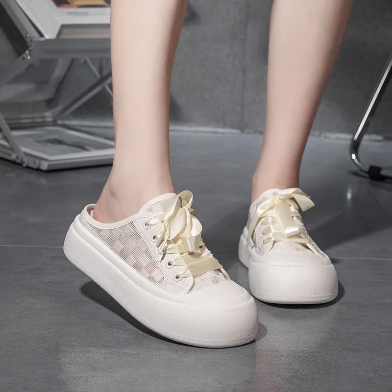 Casual Hollow Out Platform Shoes-1