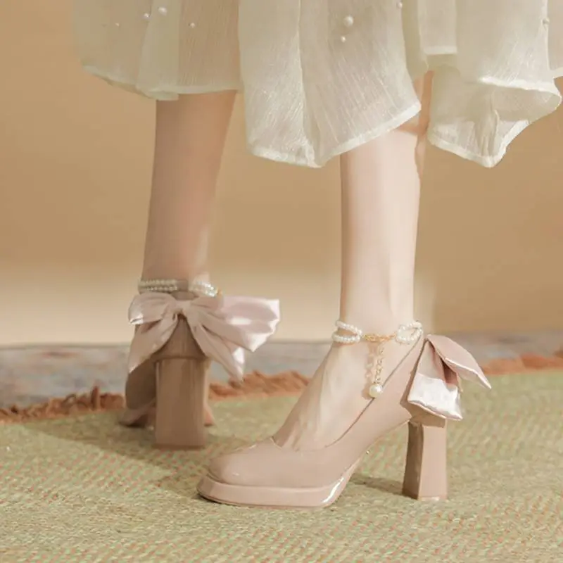 Simple Sequins High Heels-9