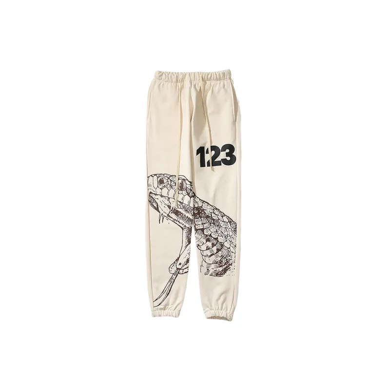 Sketch Viper Washed Old Vintage Embroidered Loose Casual Trousers