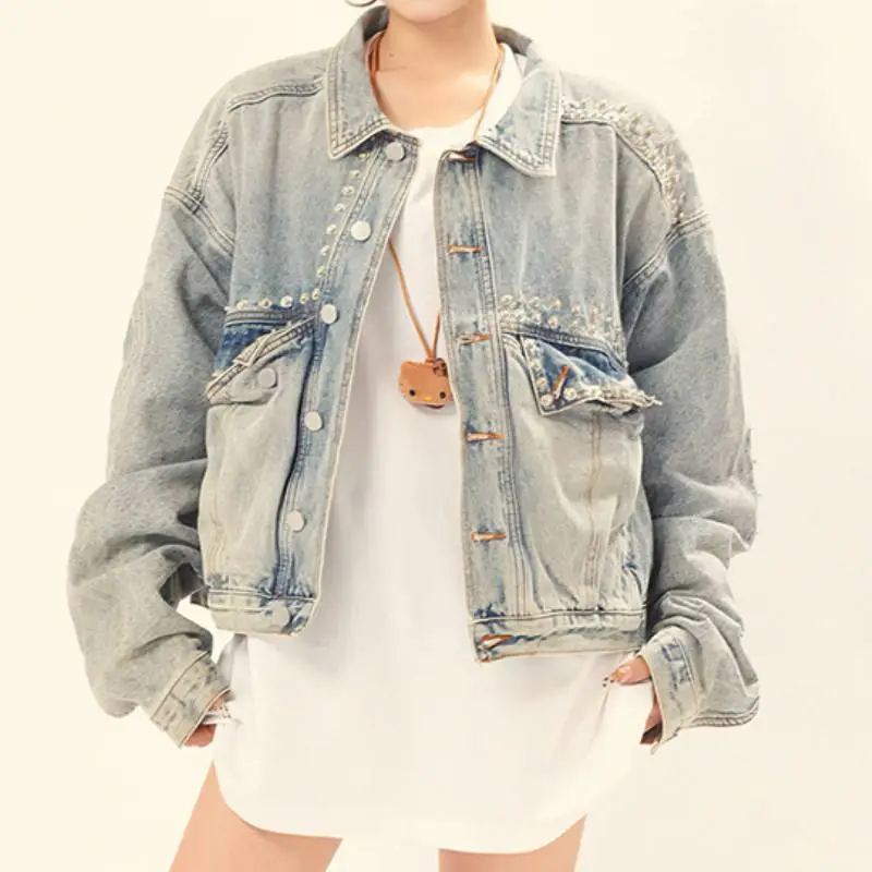 Casual Trendy Denim Jacket Women-2