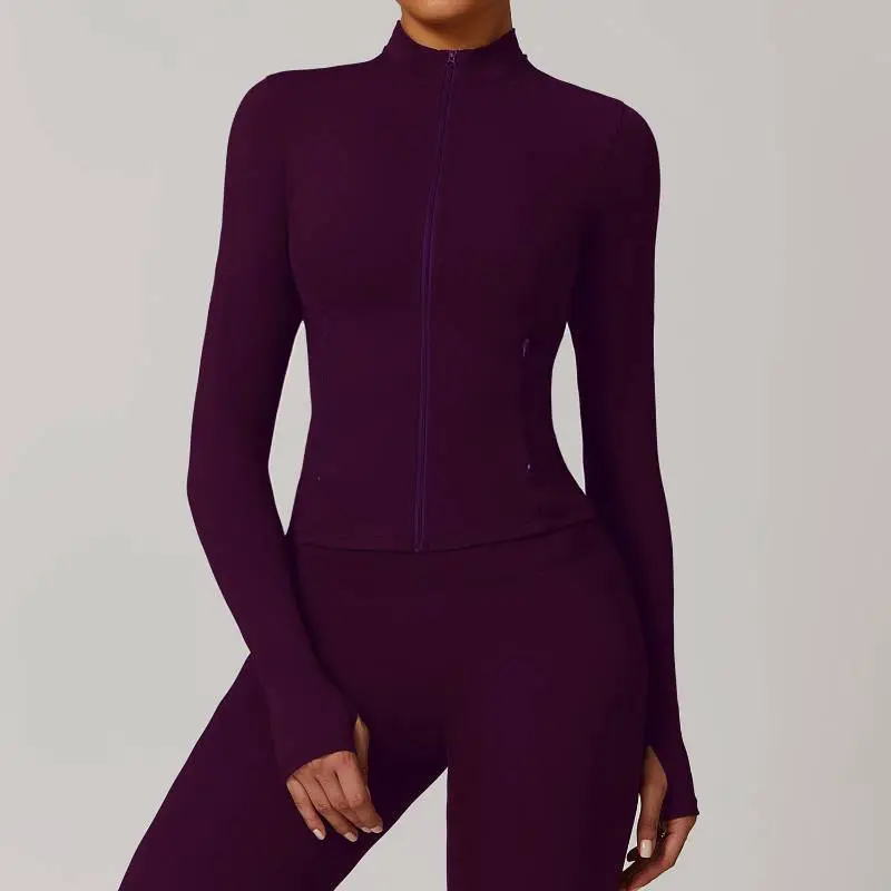 Casual Softness Long Sleeve Fitness Clothing Women-2