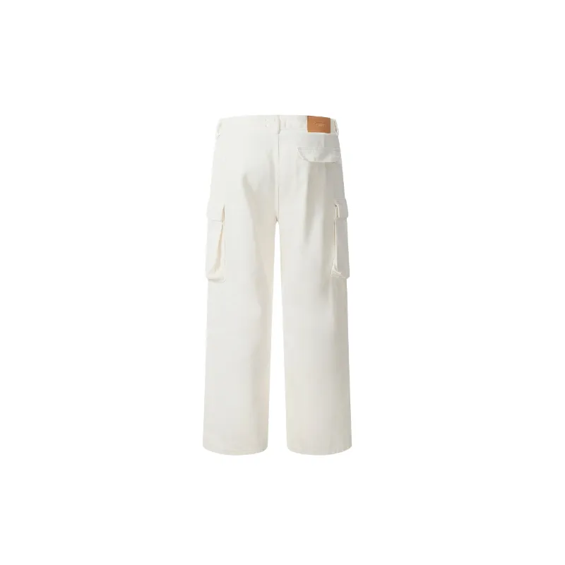 Retro Loose Cotton Cargo Pants-1