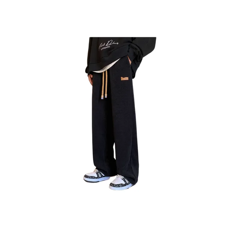 All match Leg toe Solid Color Sports Loose Pants-1
