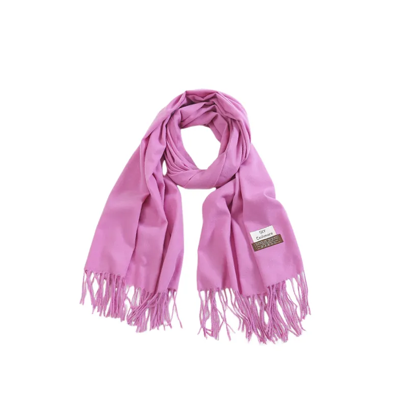 Casual Plain Knit Scarf-7