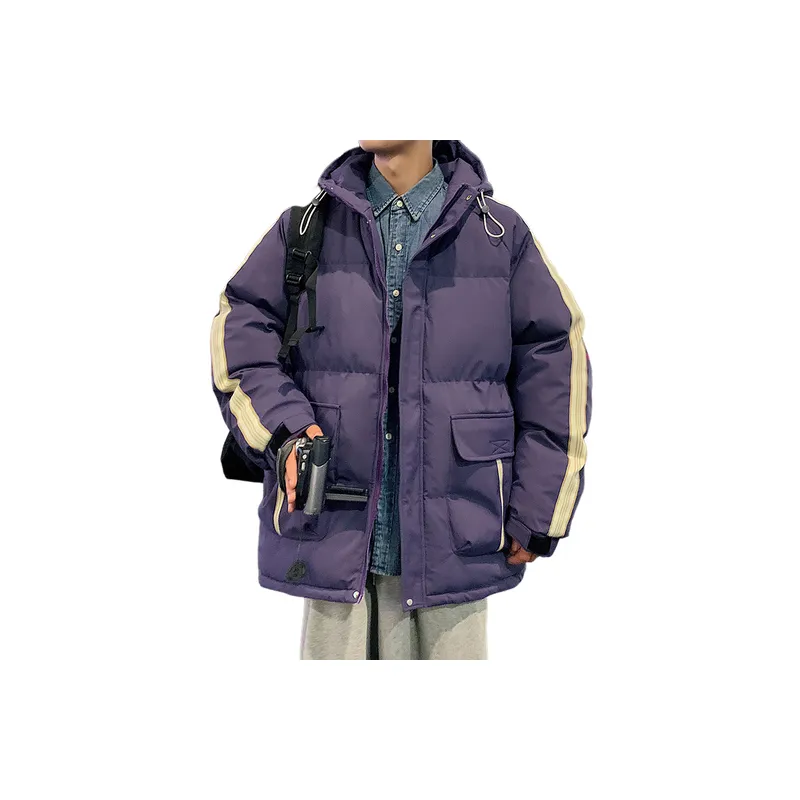 Basics Loose Polyester Quilted Jacket-4