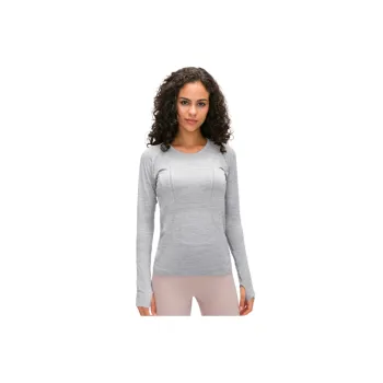 Simple Breathable Cotton Blended Fabric Fitness Clothingv Women