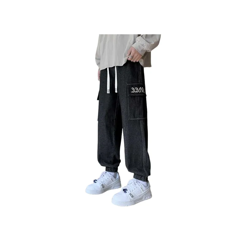 Loose Casual Elasticized Pants-8