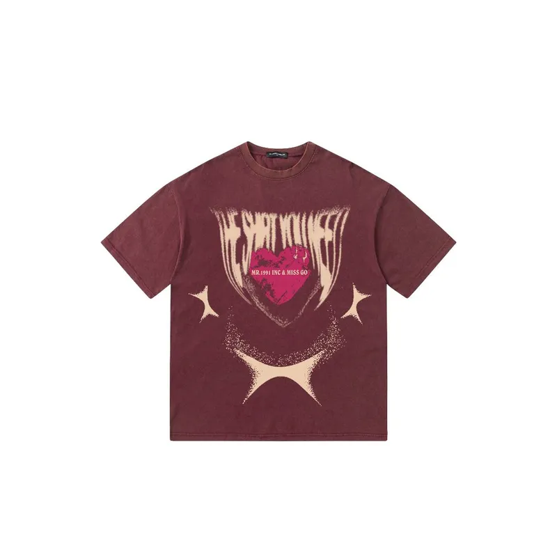 Design Letters Graffiti Short Sleeve T shirt-0