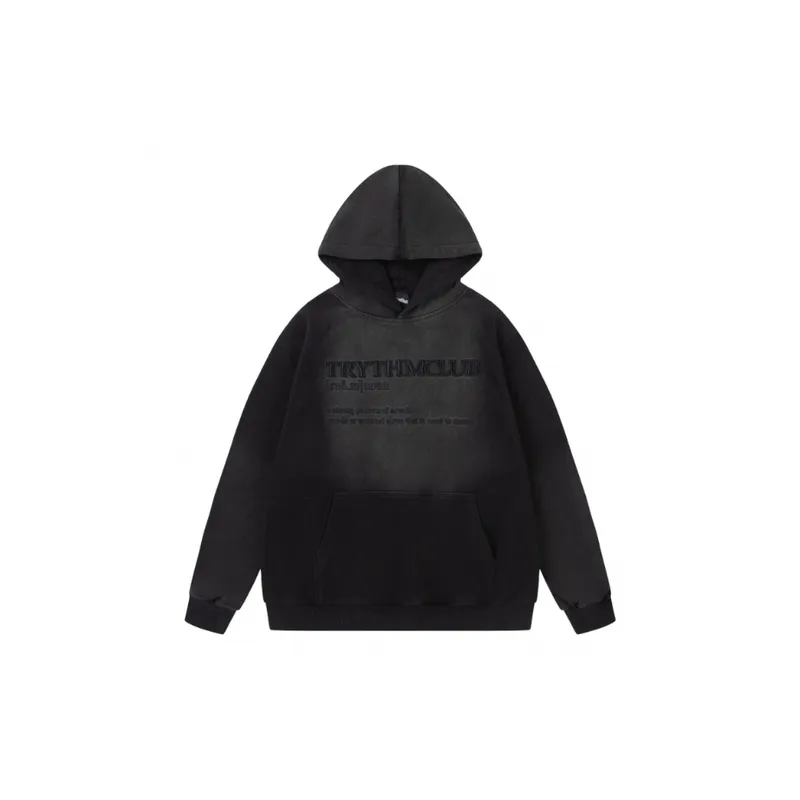 New Hip Hop Tie Dye Embroidered Hoodie-0