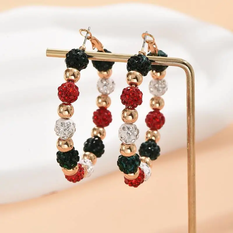 Fashionable Christmas Crystal Earring-1