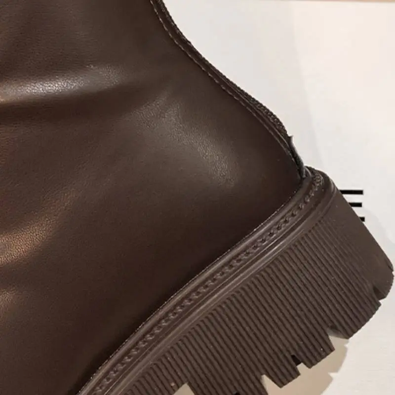 Basics Simple Knee High Boots-7