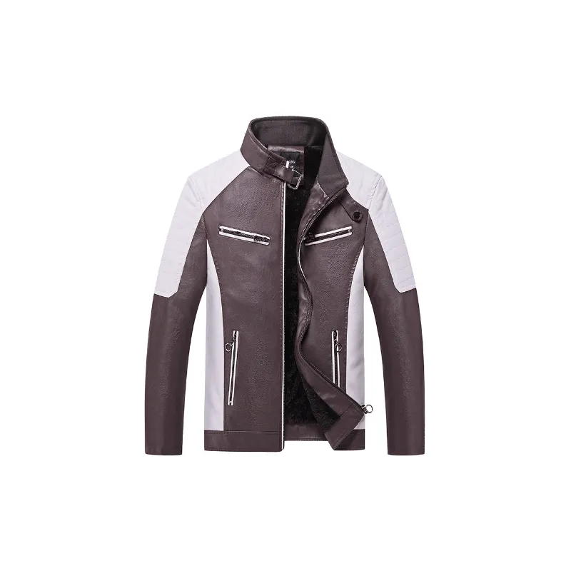 Casual Loose Breathable Leather Jacket-0