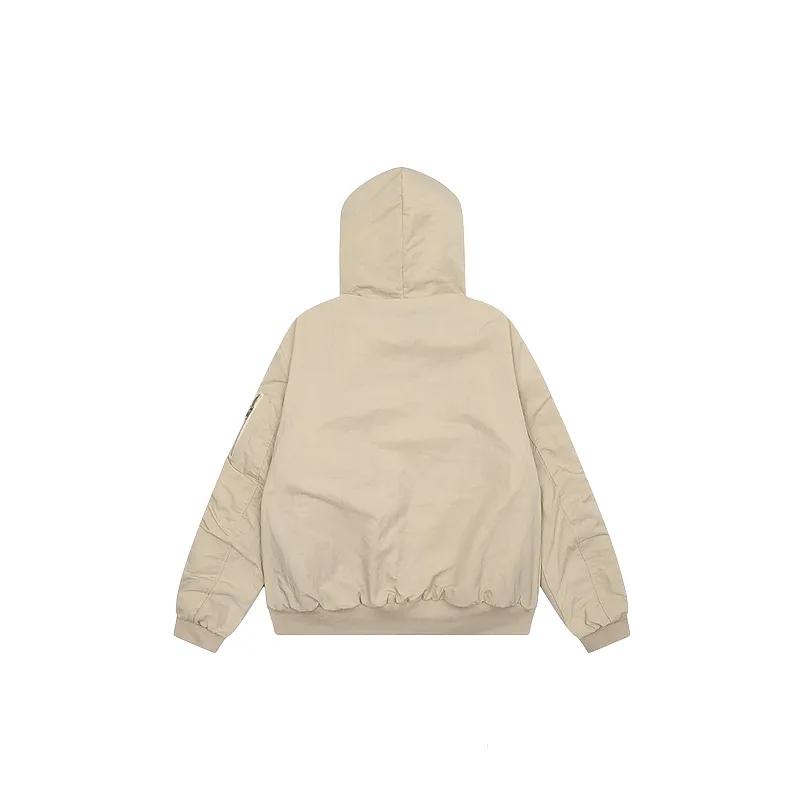 Fashionable Plain Quilted Jacket-3