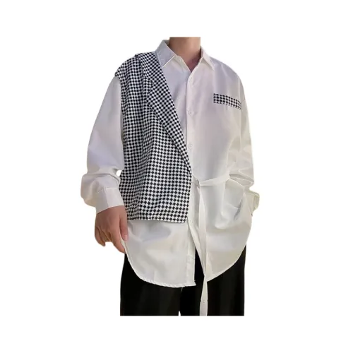 Cleanfit Fake Two-Piece Stitching Vest Shirt