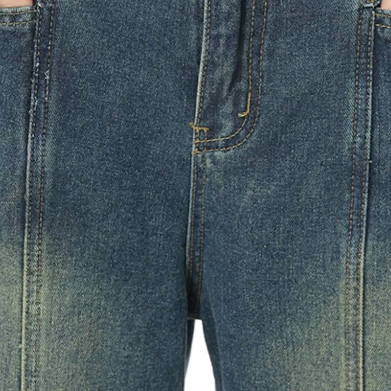 Fashionable Straight Leg Jeans Women-3