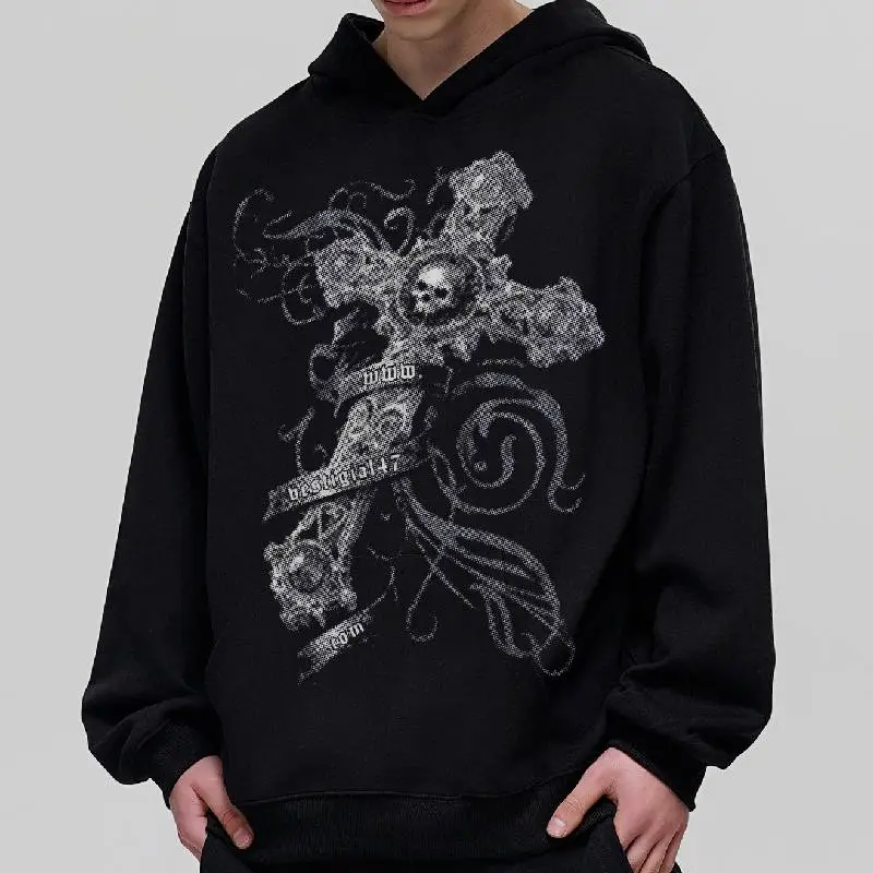 Retro Plain Printed Sweatshirt-8