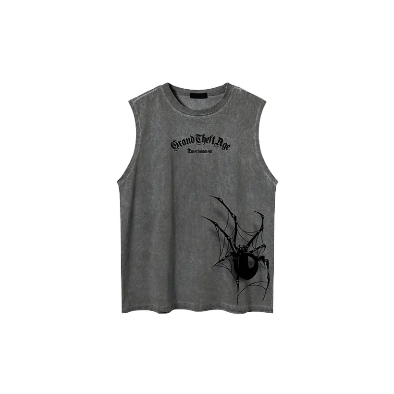 Street Loose 100% Cotton Vest-0