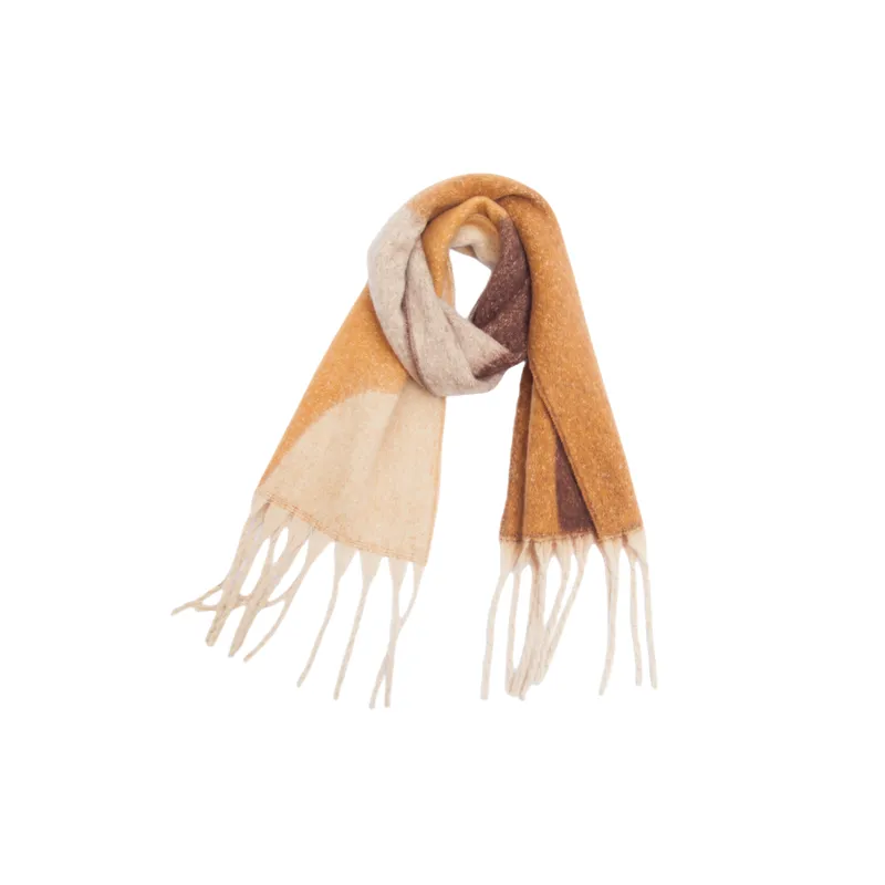 Casual Striped Knit Scarf-1