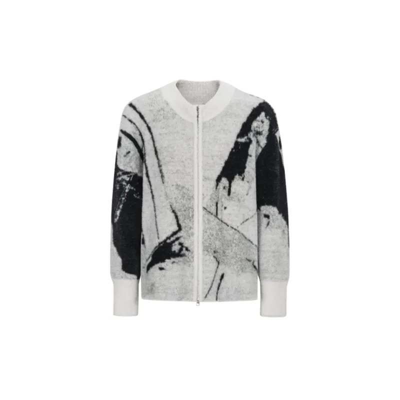 Advanced Sense Thorns Embroidered Gradient Sweater-0