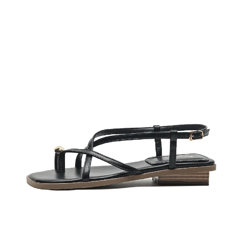 Casual Plain Roman Sandals-0