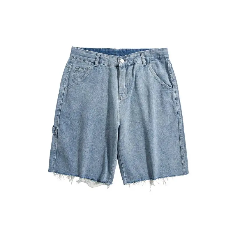 Fashion Loose Denim Shorts-0