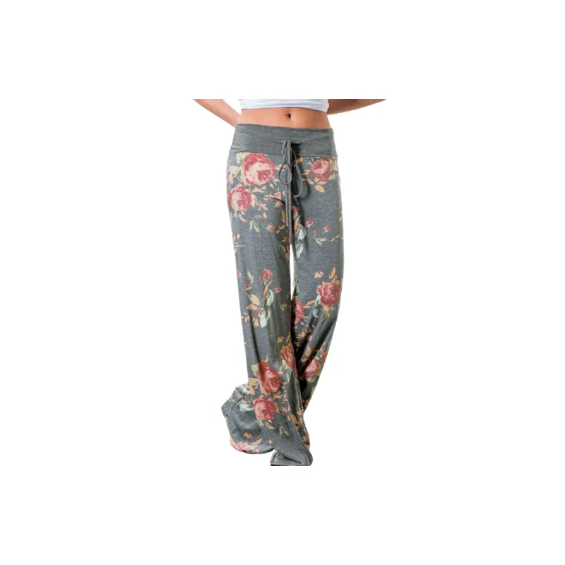 Fashionable Loose Polyester Casual Pants Women-2