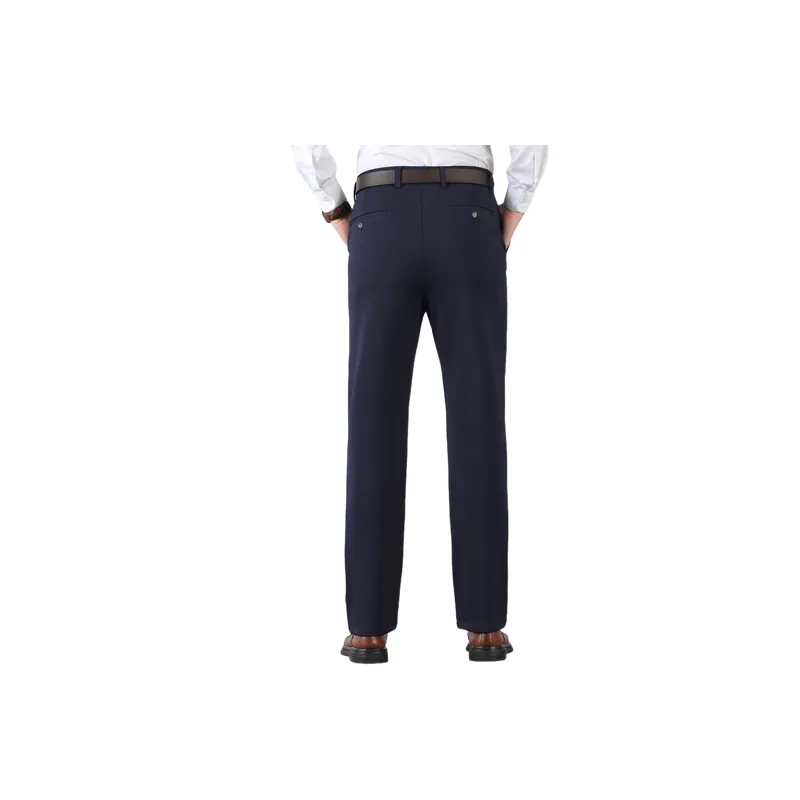 Casual Basics Blended Synthetic Fabrics Suit Trousers-1